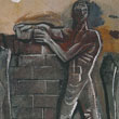 Mario Sironi, “Il Costruttore”, cartone preparatorio per il mosaico “L’Italia Corporativa” (1936)